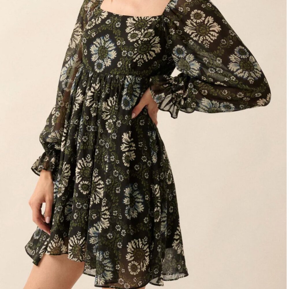 Promesa Mini Babydoll Boho Dress L